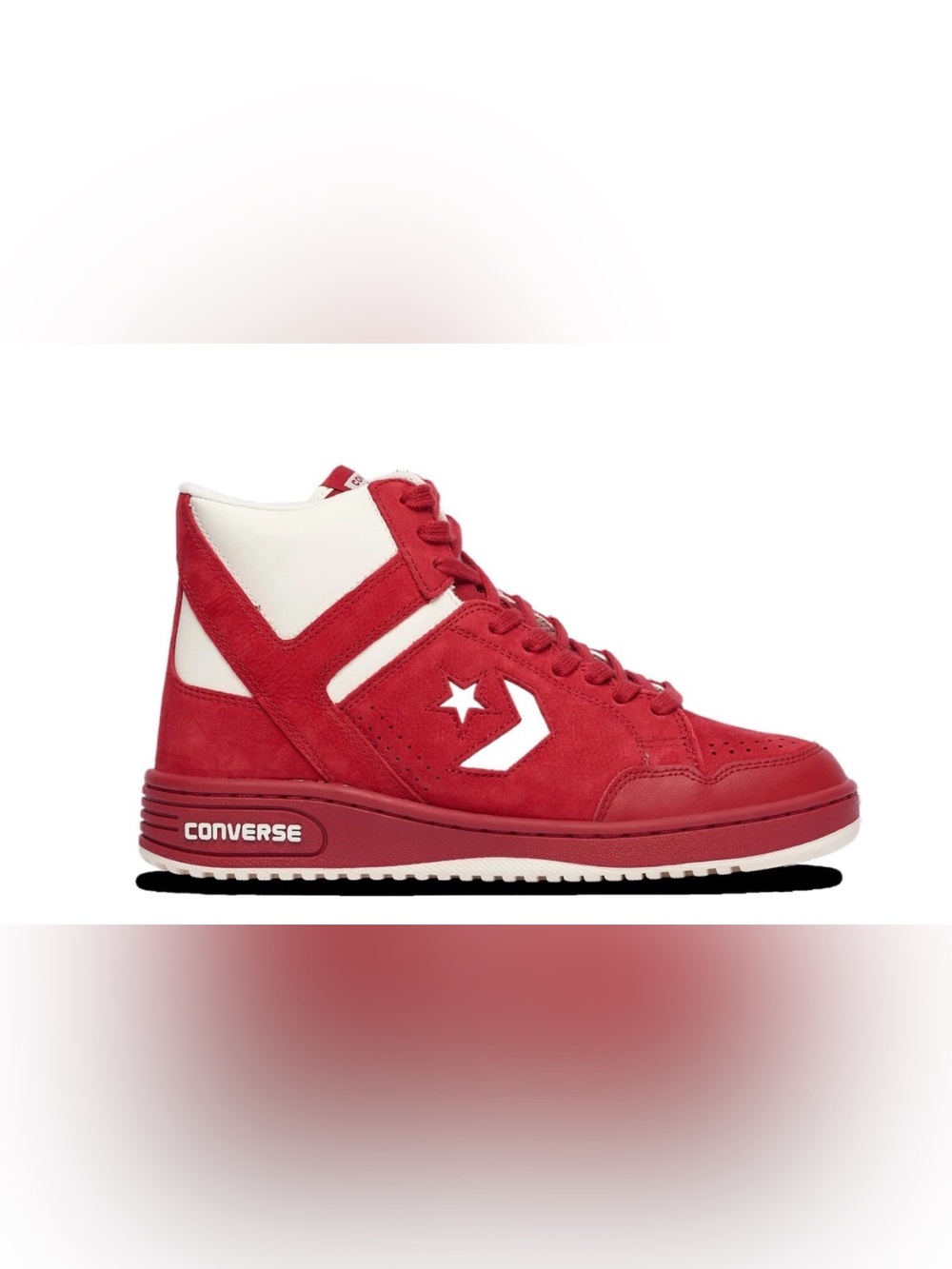Converse Men's High-Top Sneakers in Red and White